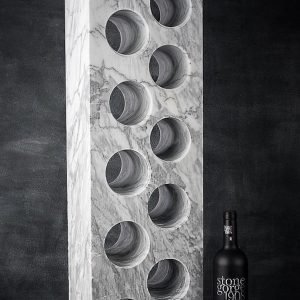 Italian Marble Gin Whiskey Wine Rack