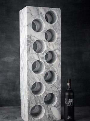 Italian Marble Gin Whiskey Wine Rack