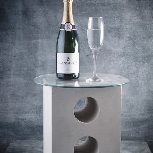 Portland Stone Glass Coffee Table